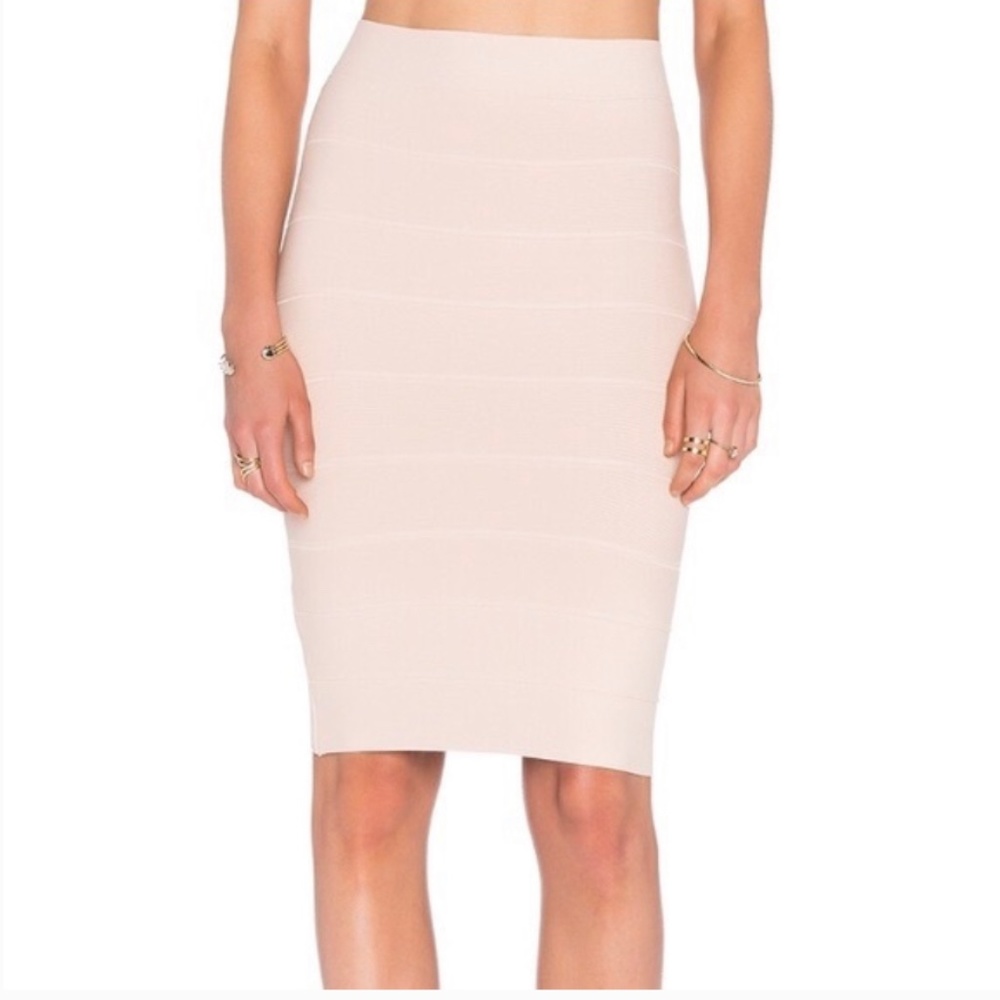 Blush pink BCBG mini power skirt XX